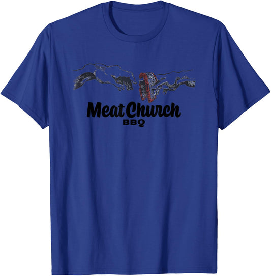 Hands Of Brisket Meat Church Bbq T-Shirt - T-Shirt | Royal