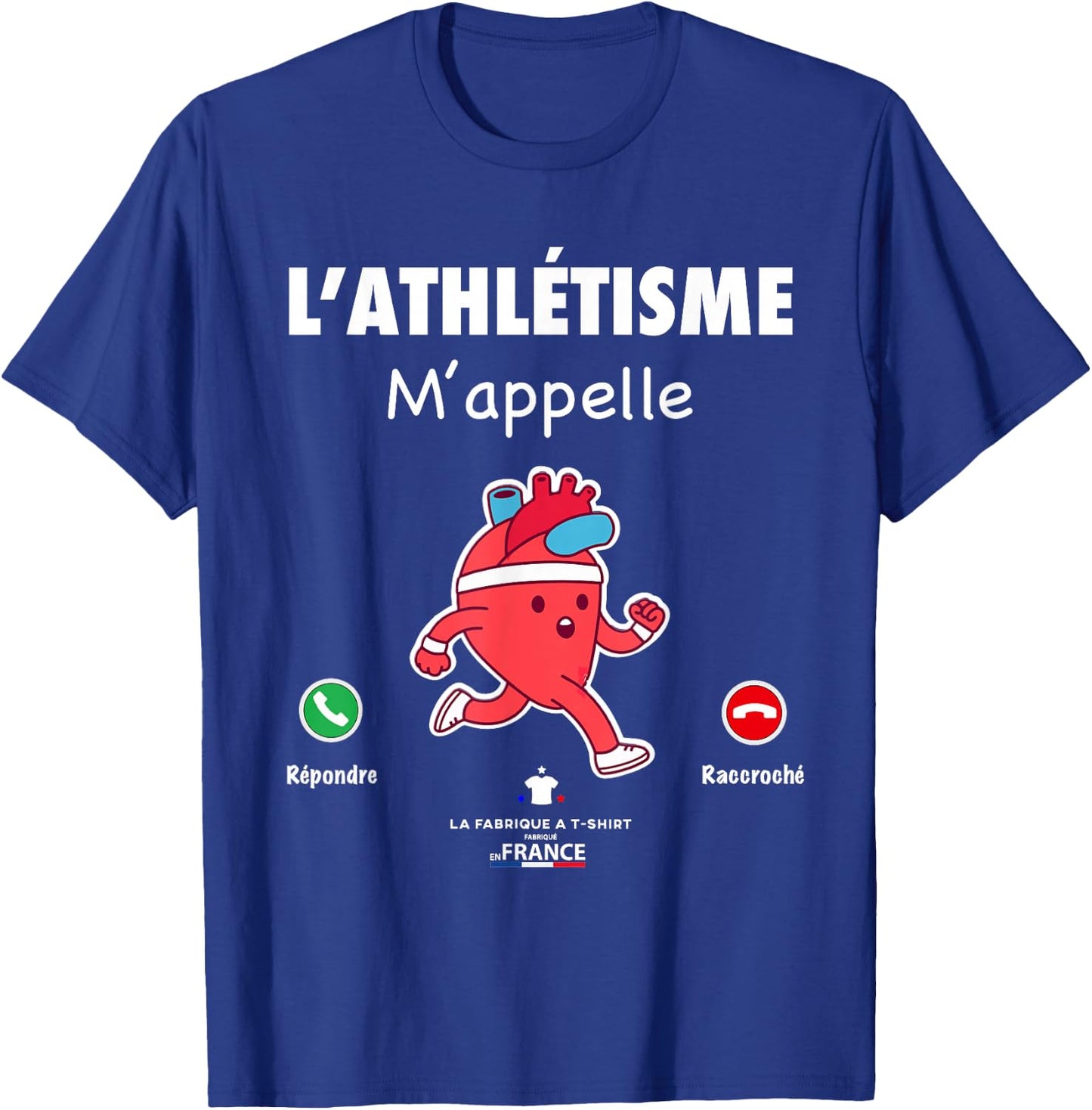 Funny Gift Running Humour Man "Athletics Calls" , Black, S T-Shirt - T-Shirt | Royal