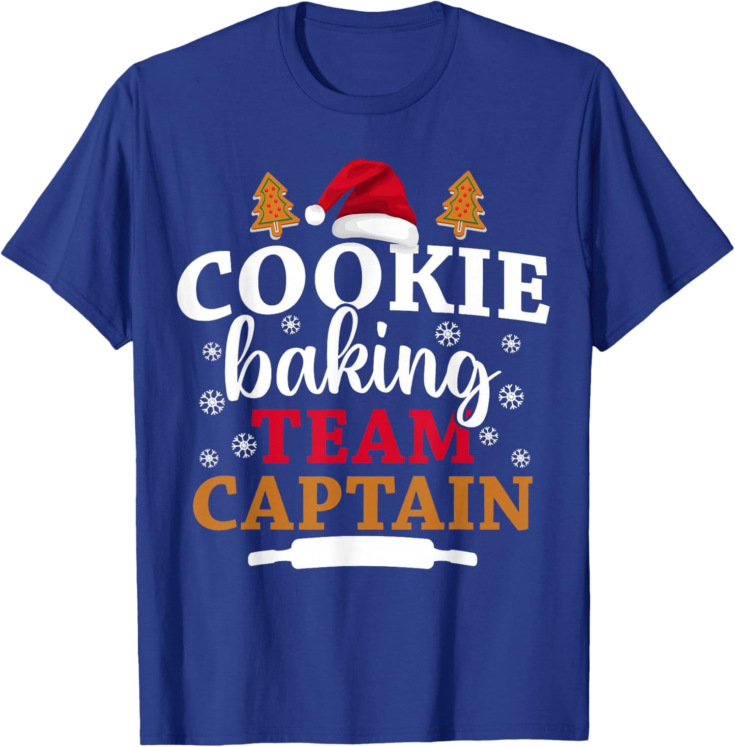 Baking Crew Christmas Cookie Baking Team Captain T-Shirt - T-Shirt | Royal