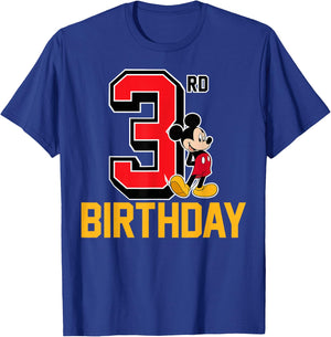 Disney - Mickey Mouse My 3rd Birthday T-Shirt - T-Shirt | Royal
