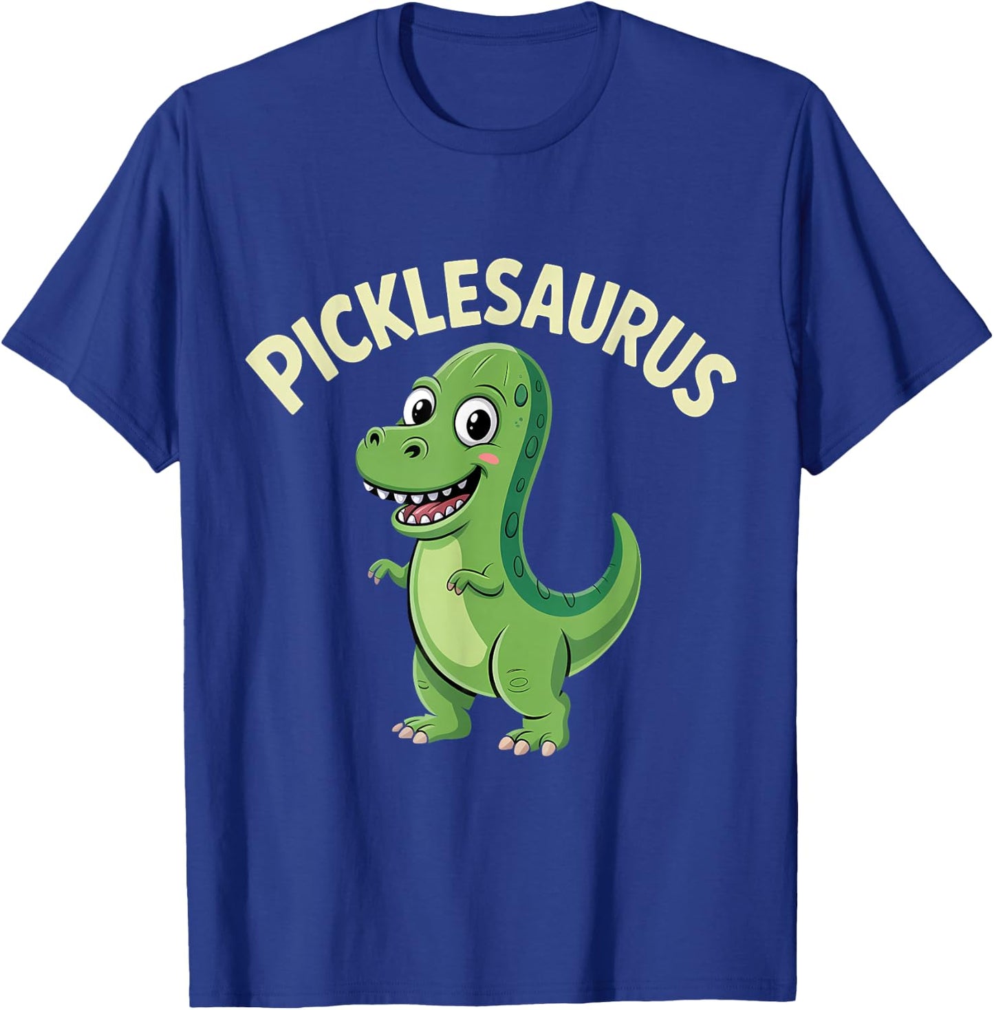 Pickle Dinosaur T-Rex Dill Cucumber Pickling Funny Pickle T-Shirt - T-Shirt | Royal