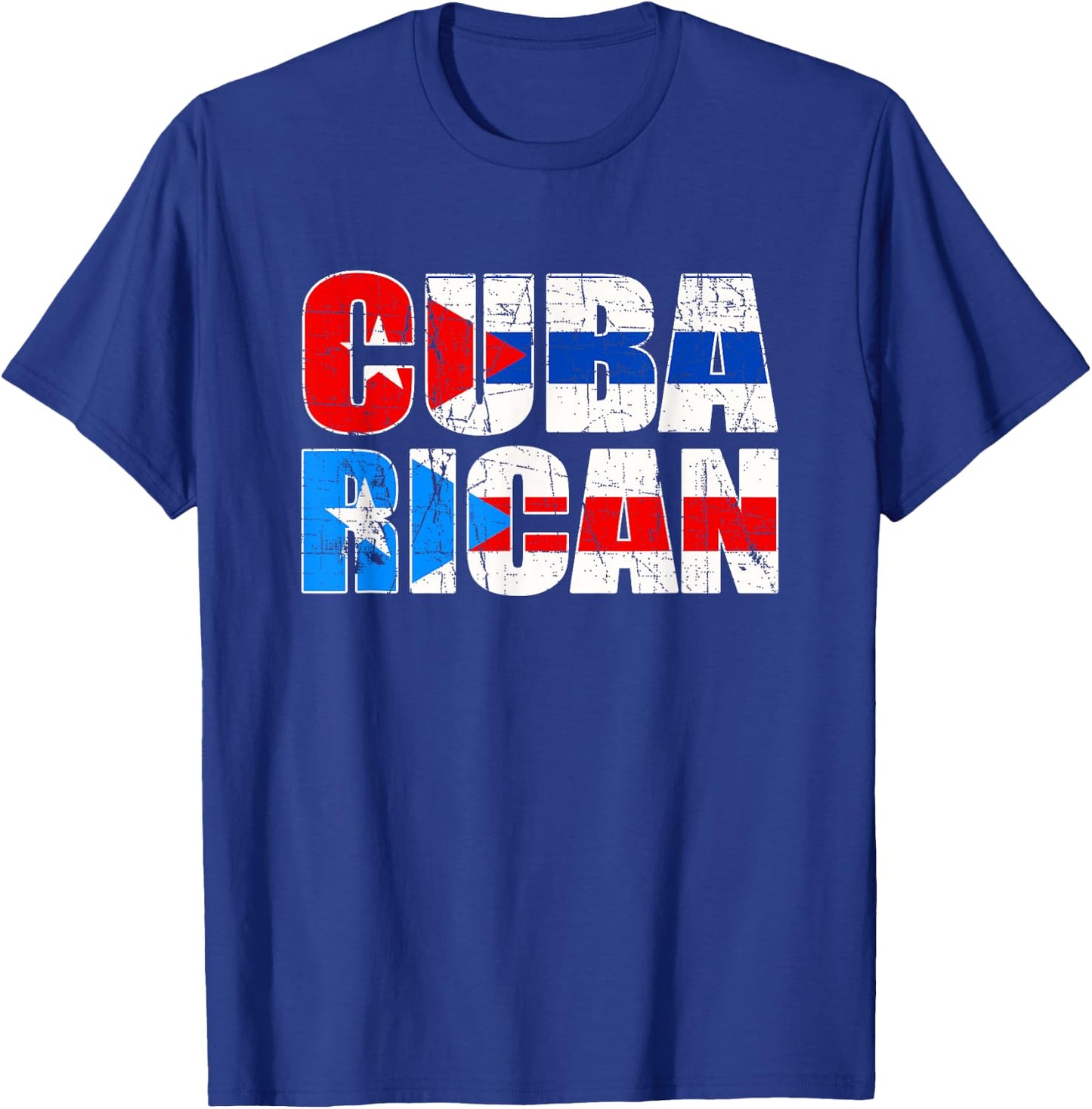 CubaRican Puerto Rico Cuba - Puerto Rican T-Shirt - T-Shirt | Royal