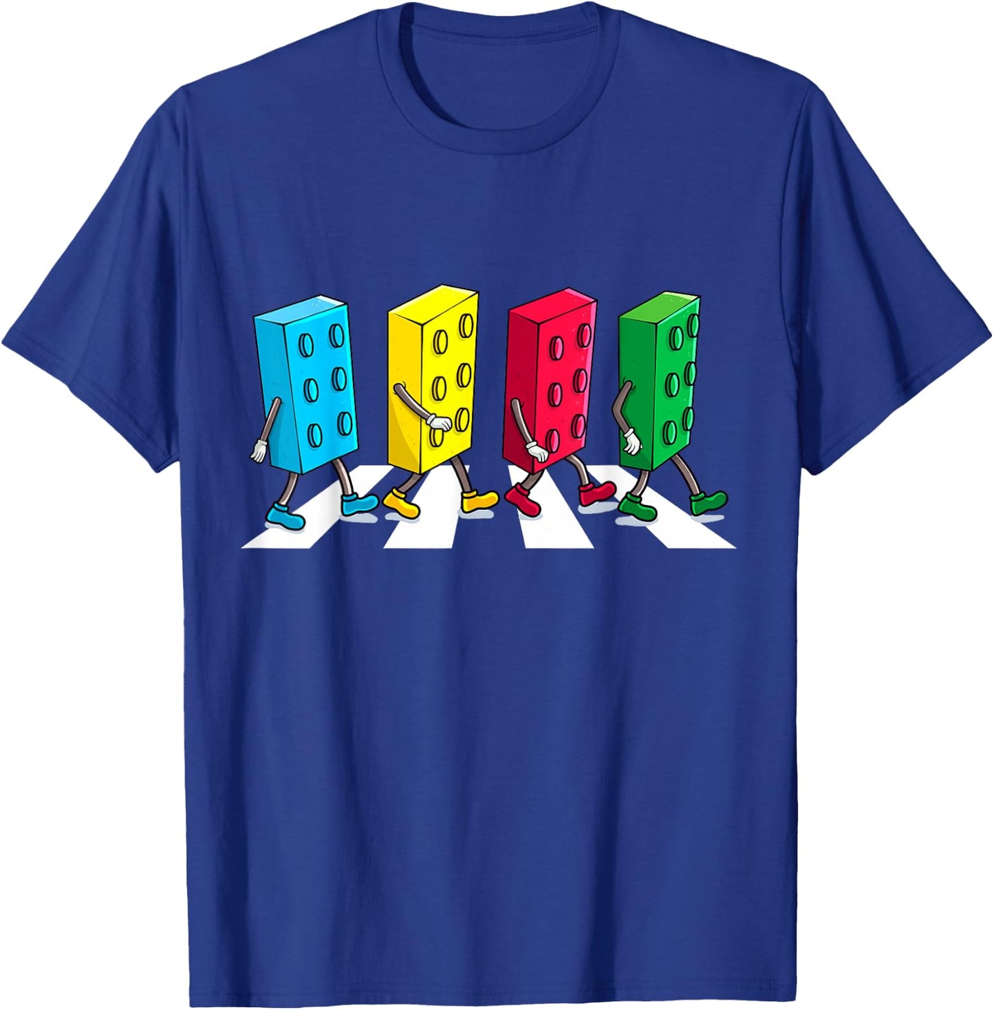 Master Builder Colourful Building Blocks Streets Boys Kids , black T-Shirt - T-Shirt | Royal