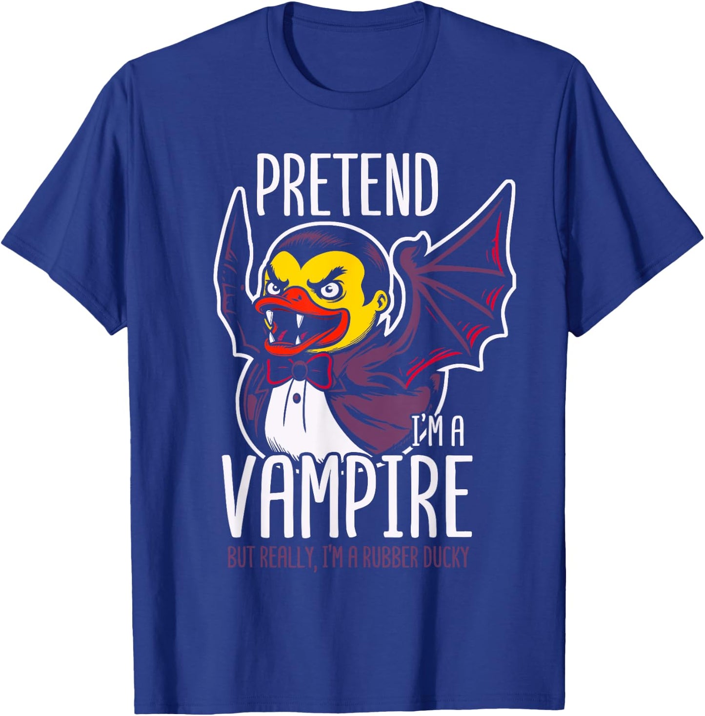 Vampire Rubber Duck Spooky Duckling T-Shirt - T-Shirt | Royal