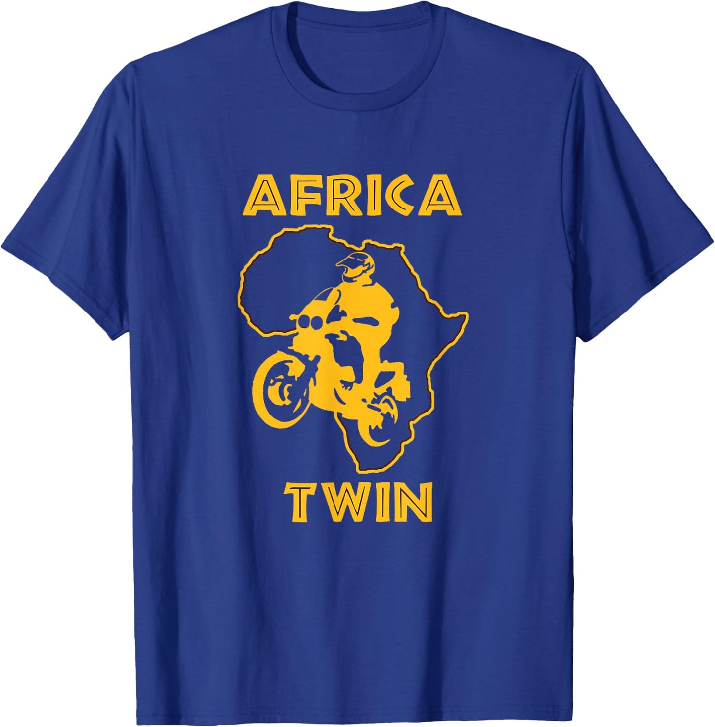 AFRICA TWIN Shirt. Motorcycle touring trail riding T-Shirt - T-Shirt | Royal