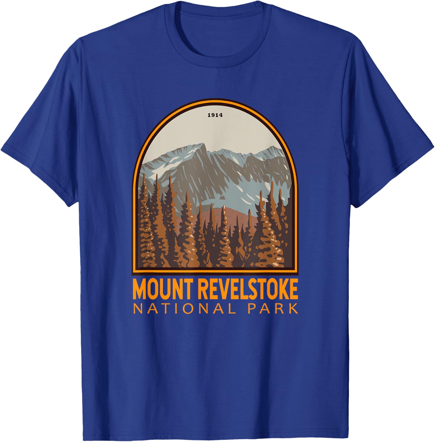 Mount Revelstoke National Park Canada Vintage Emblem T-Shirt - T-Shirt | Royal