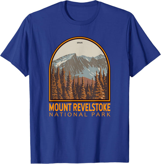 Mount Revelstoke National Park Canada Vintage Emblem T-Shirt - T-Shirt | Royal