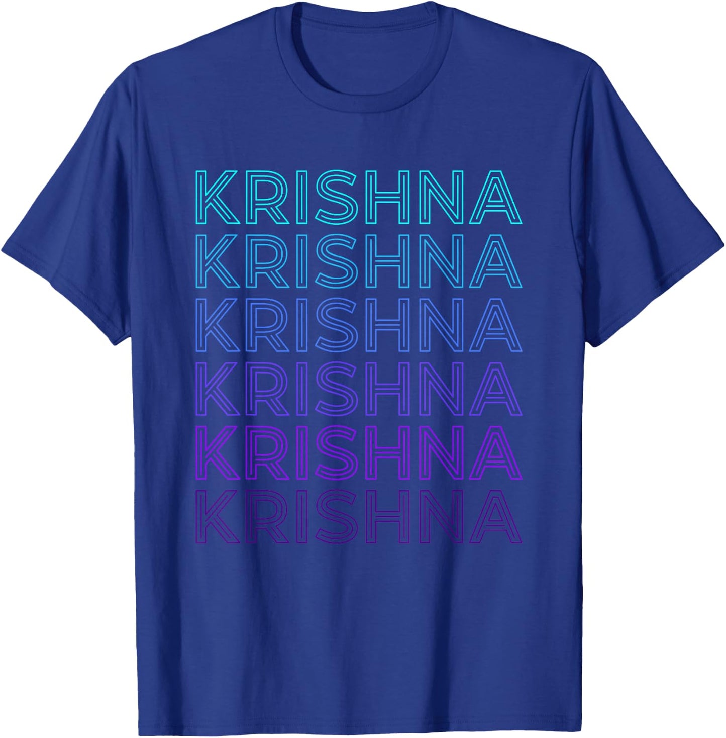 Krishna Hindu God Mythology Hinduism Retro T-Shirt - T-Shirt | Royal