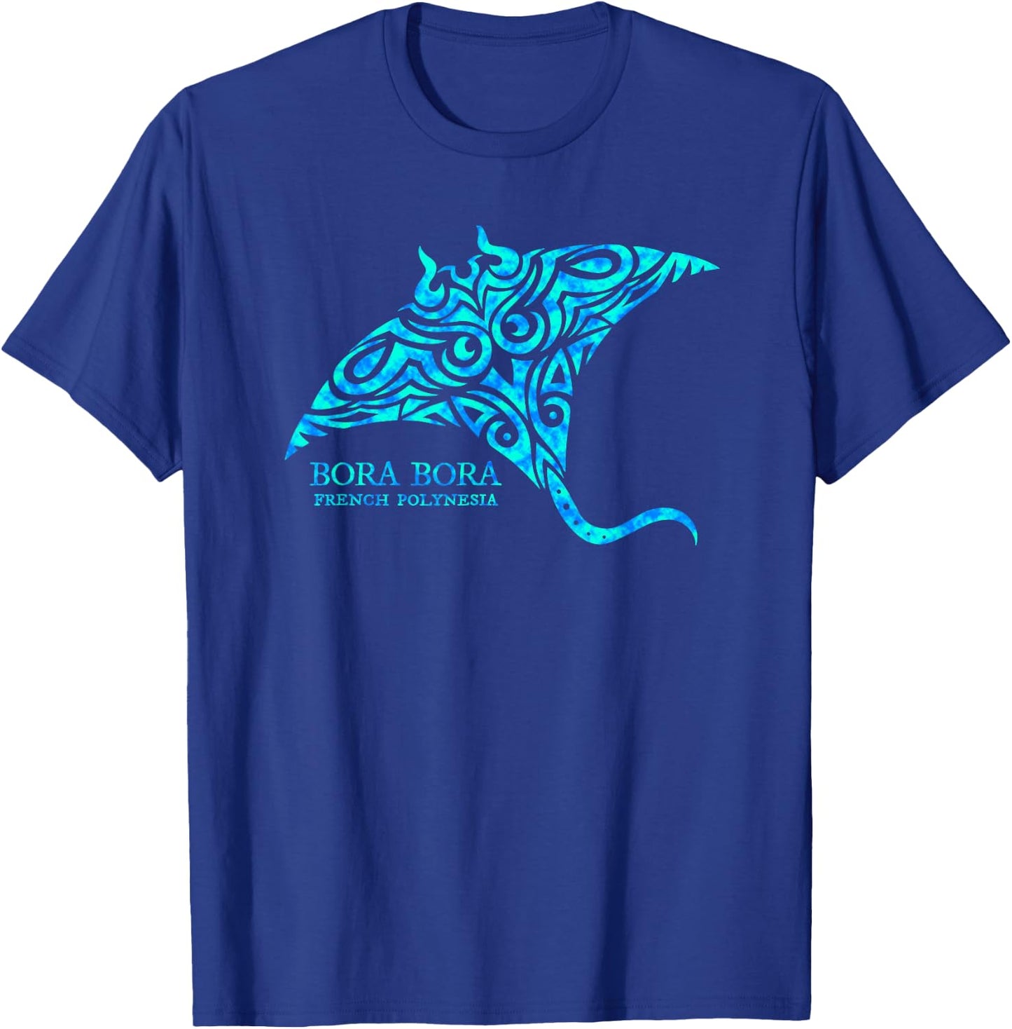Bora Bora French Polynesia Manta Ray Boys Girls T-Shirt - T-Shirt | Royal