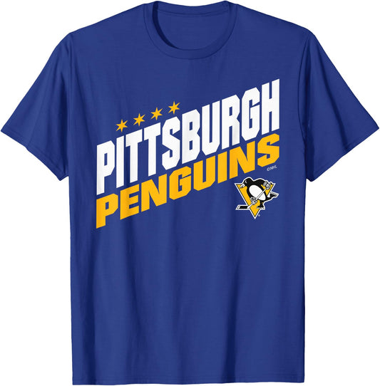 Pittsburgh Penguins Fuel Dark Heather Officially Licensed T-Shirt - T-Shirt | Royal