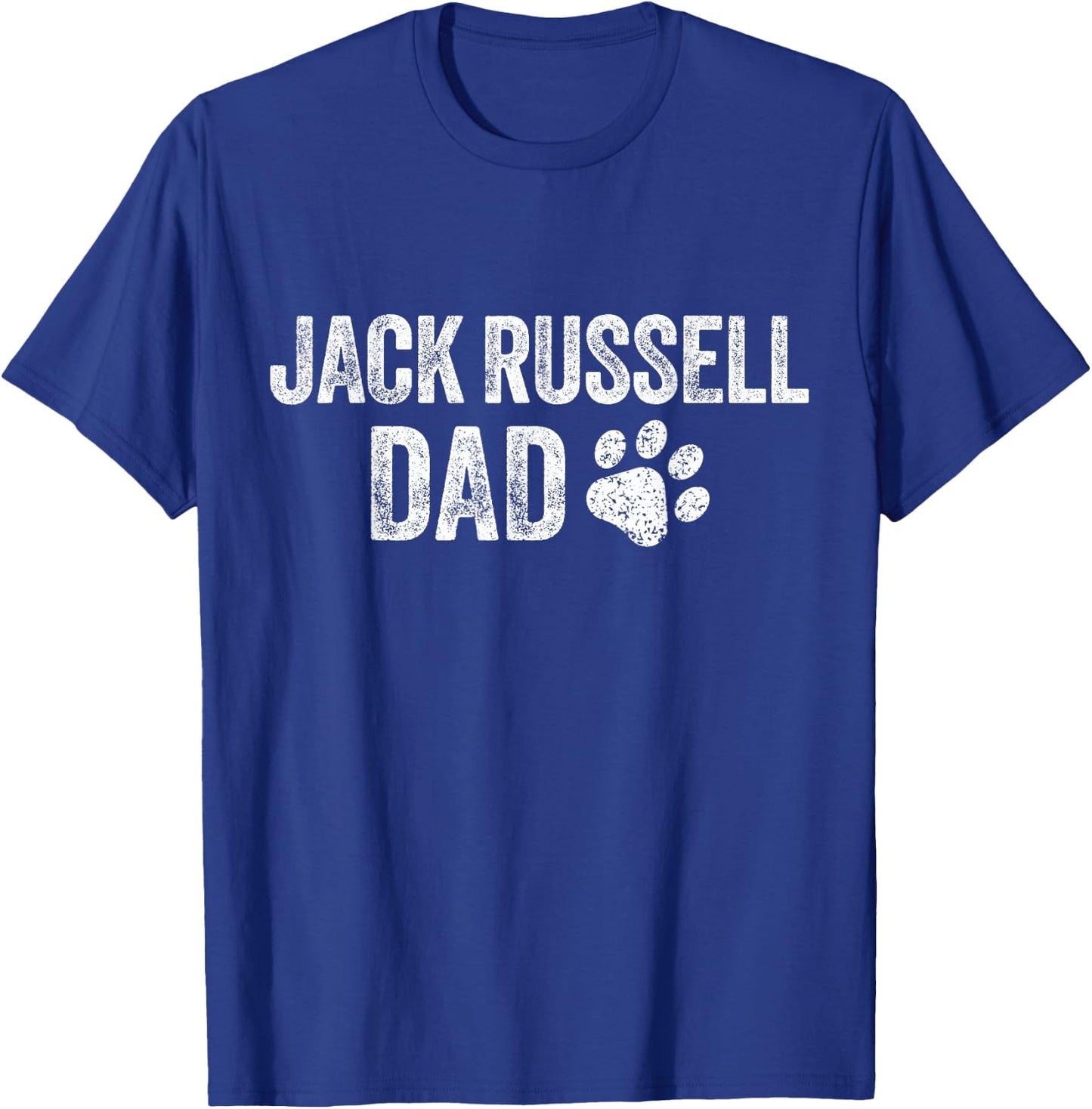 Retro Jack Russell Dad Father's Day Jack Russell Terrier T-Shirt - T-Shirt | Royal