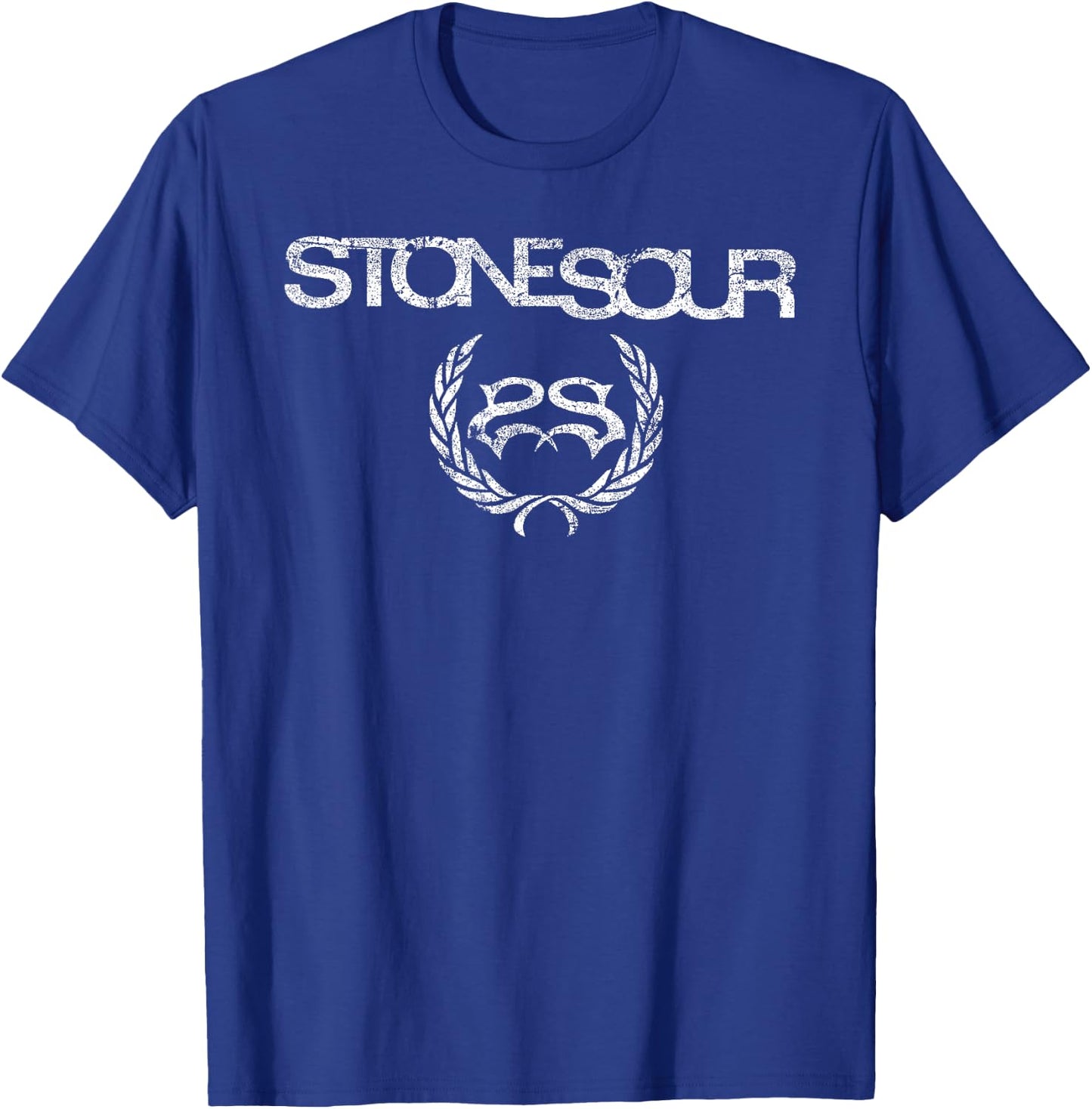 Stone Sour – Distressed Logo T-Shirt - T-Shirt | Royal