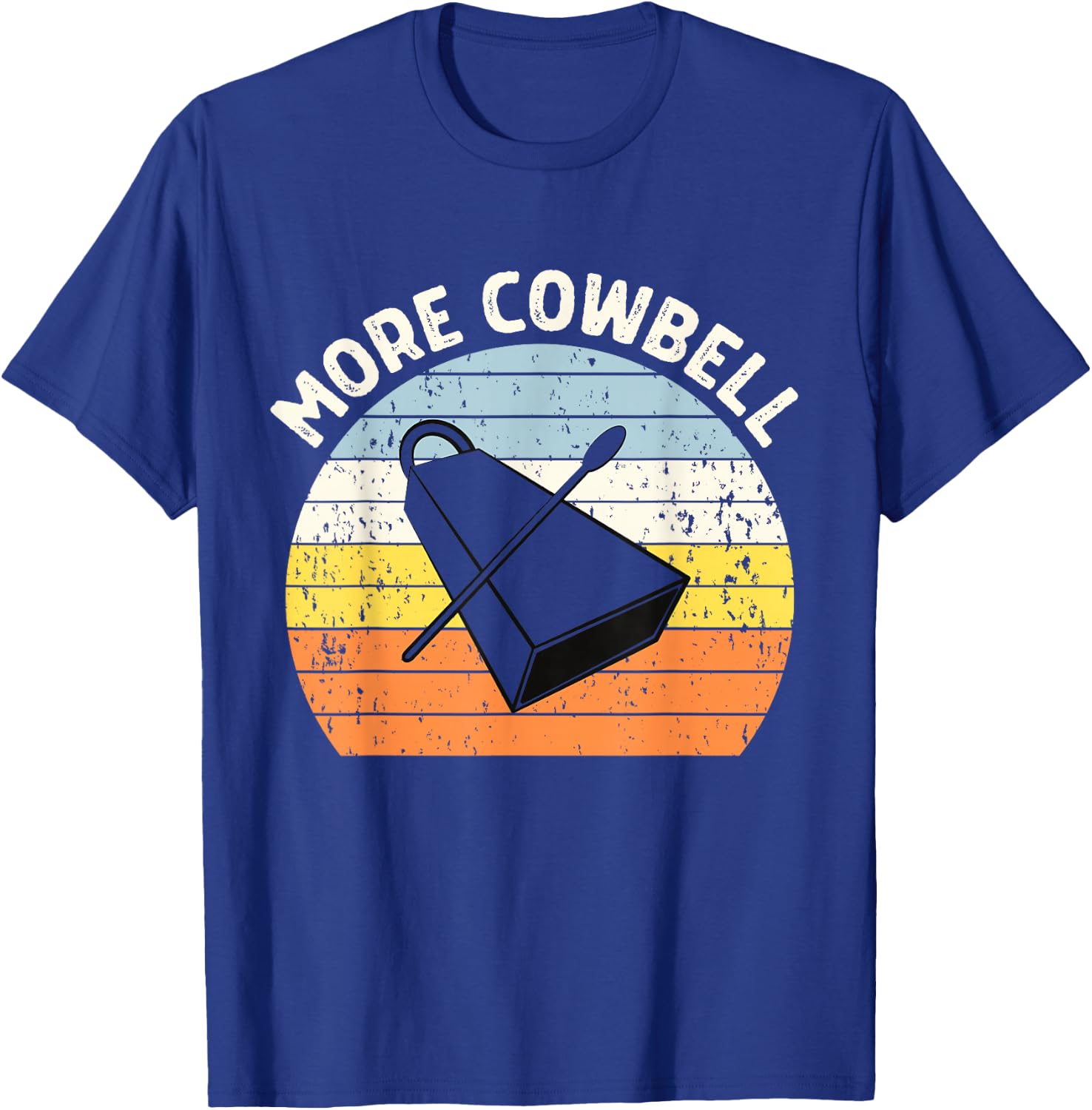 Vintage Sunset More Cowbell T-Shirt - T-Shirt | Royal