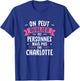 Woman Humor Personalized Gift BFF First Name Charlotte , Black, Female X-Small T-Shirt - T-Shirt | Royal