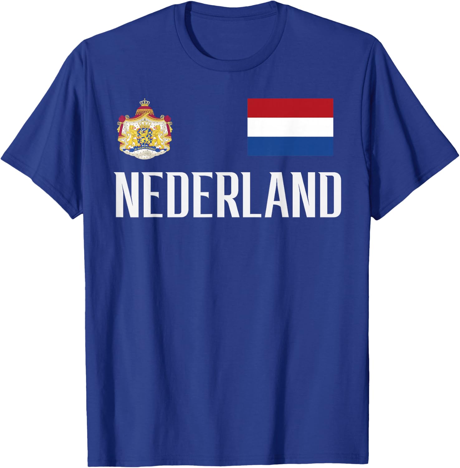Netherlands Nederland Football Soccer Fan Men Women Kids T-Shirt - T-Shirt | Royal