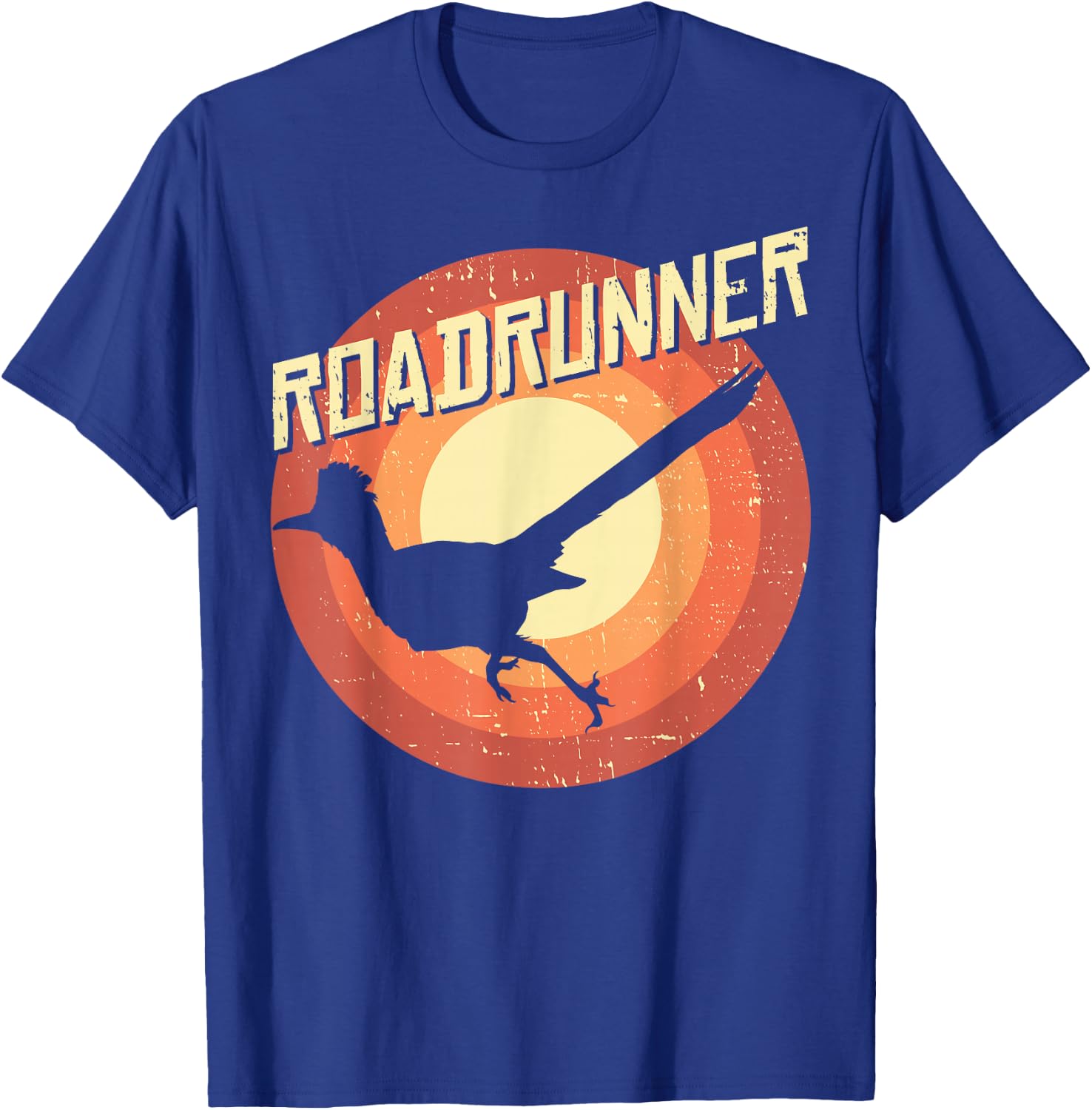 Roadrunner Lover Vintage Distressed Retro T-Shirt - T-Shirt | Royal