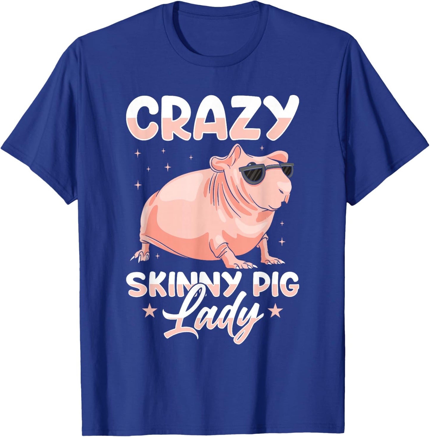 Hairless Guinea Pig Skinny Pig Owner Cavy Rodent Pet T-Shirt - T-Shirt | Royal