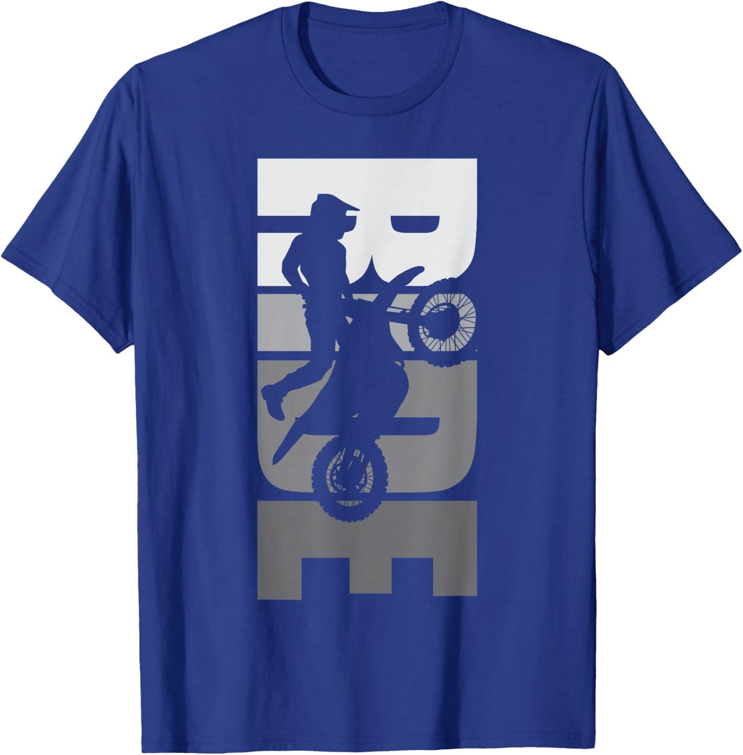 Ride Dirt Bike Motocross Motorcycle MX Offroad Life Passion , black T-Shirt - T-Shirt | Royal