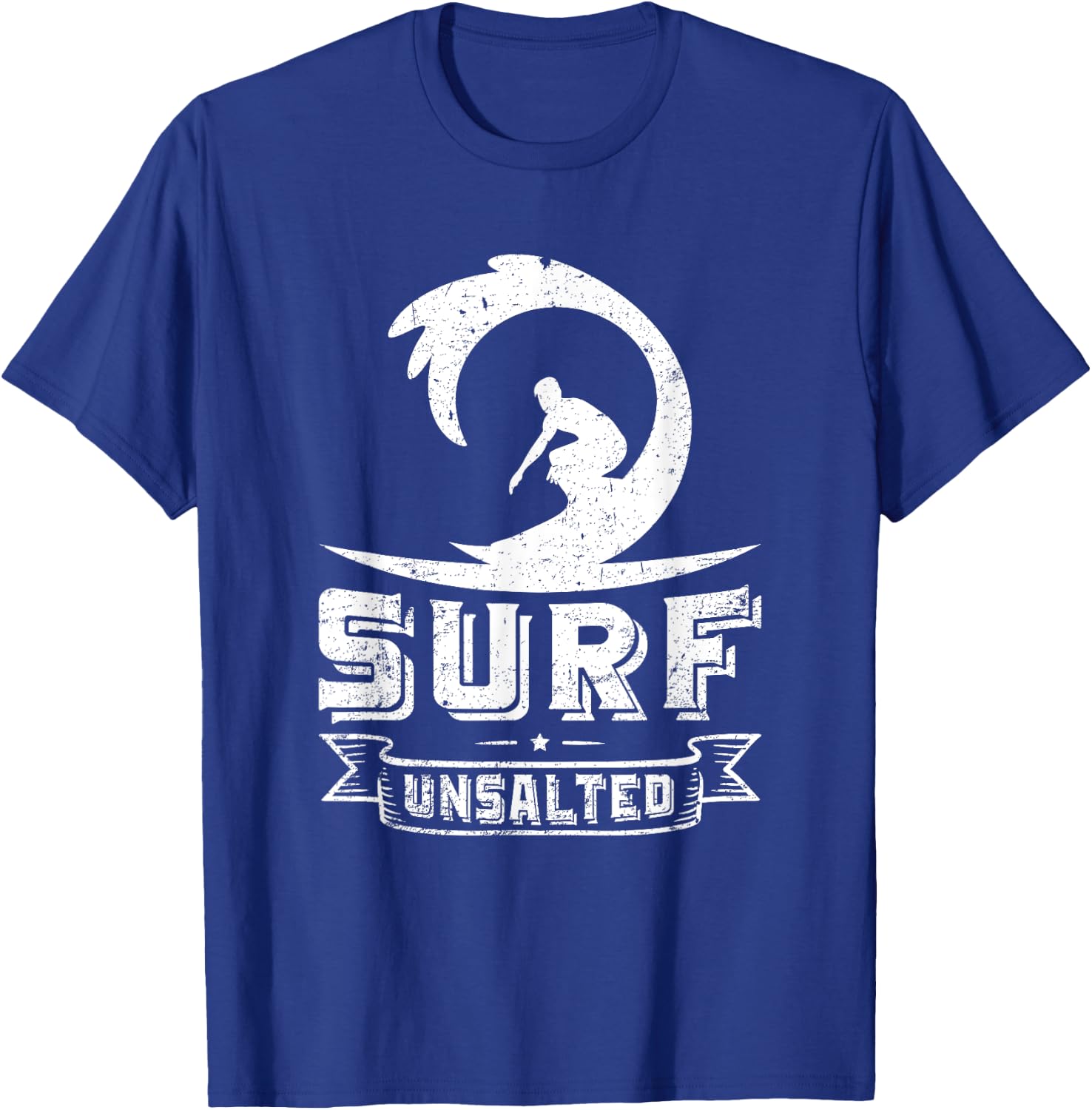 Great Lakes Surfing Surf Unsalted Surfing T Shirt Vintage T-Shirt - T-Shirt | Royal