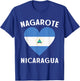 Nicaragua Flag Heart Nagarote City T-Shirt - T-Shirt | Royal