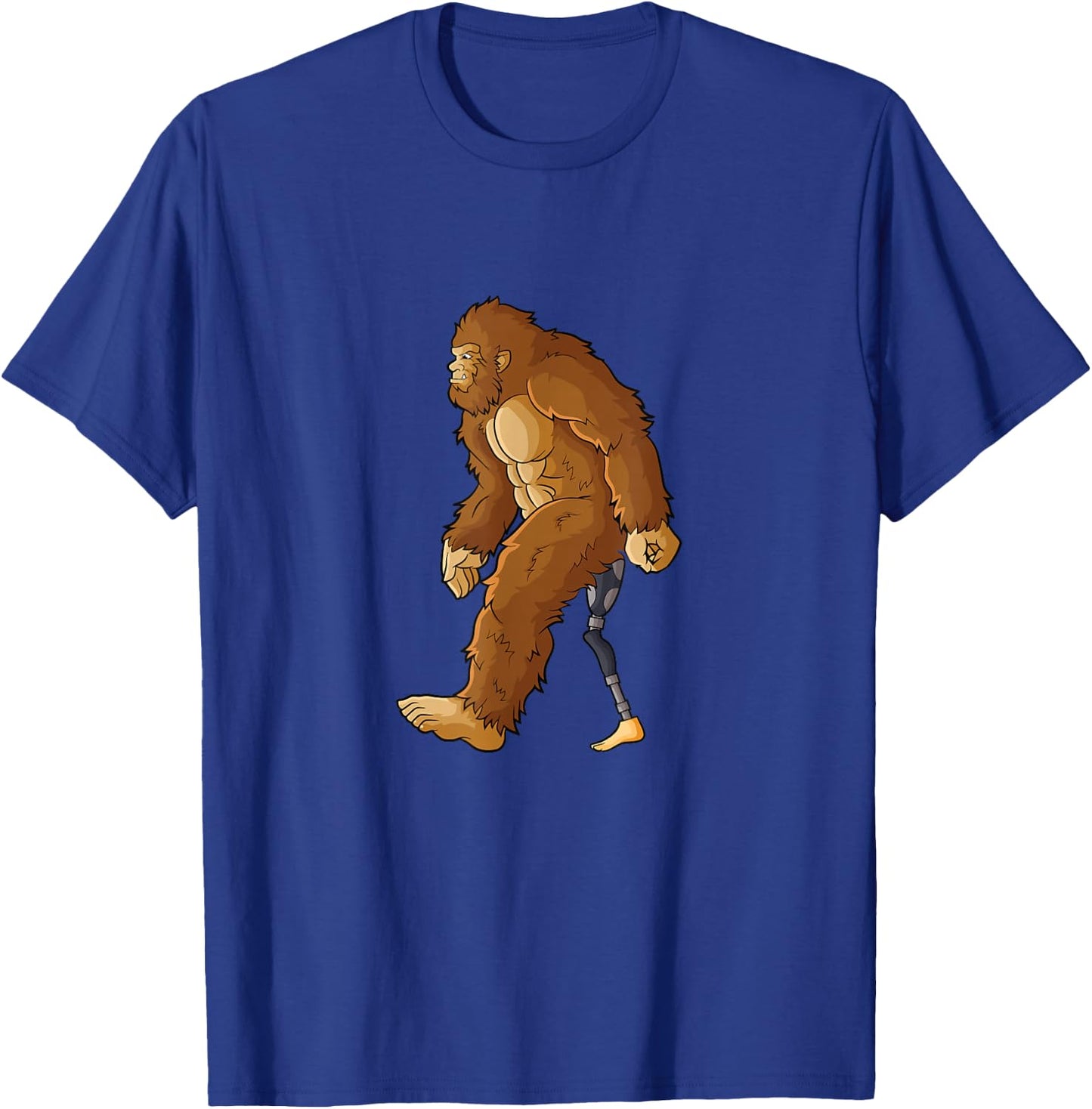 Bigfoot amputated leg amputee prosthetic leg amputation T-Shirt - T-Shirt | Royal