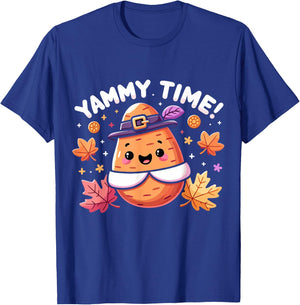 Funny Thanksgiving Yam Yammy Time T-Shirt - T-Shirt | Royal
