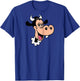 Disney Clarabelle Cow Big Face Costume Raglan Baseball T-Shirt - T-Shirt | Royal