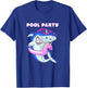 Cute Pool Party Squad Unicorn Shark With Sunglasses T-Shirt - T-Shirt | Royal
