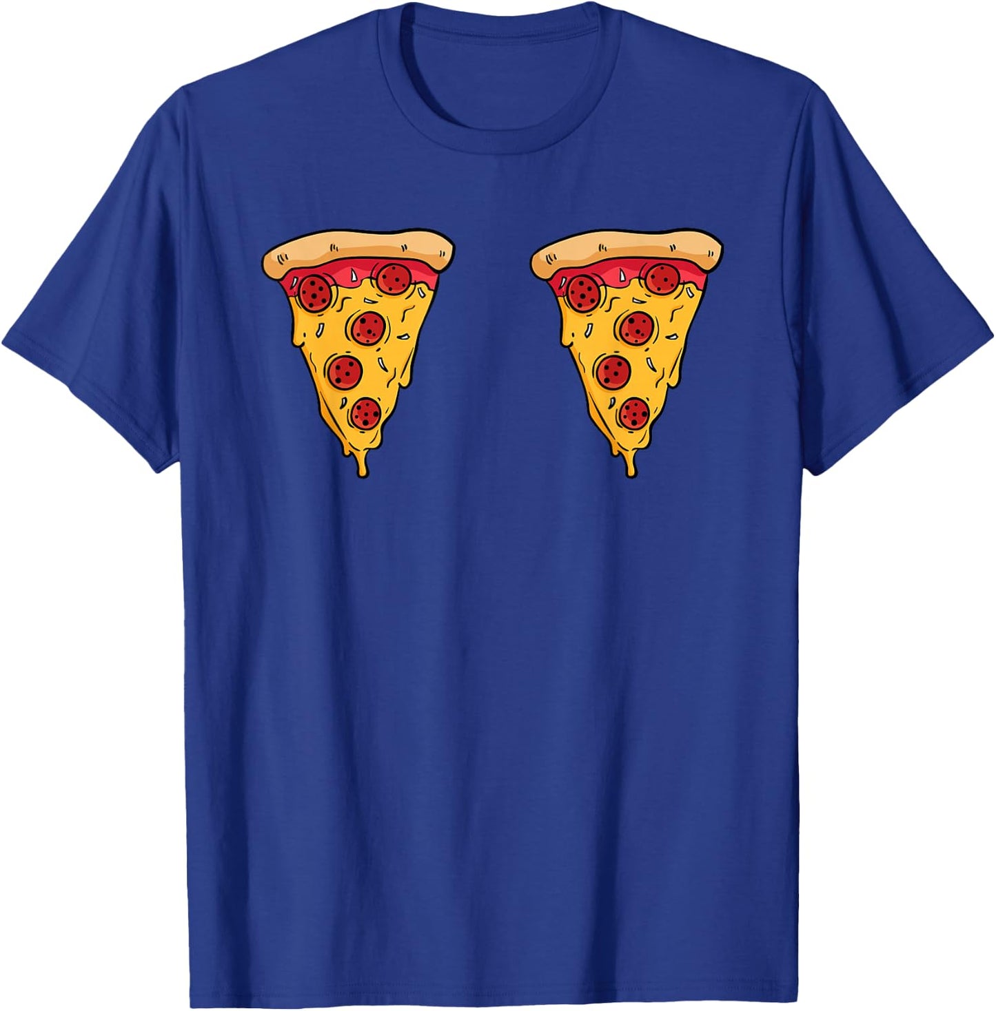 Pepperoni Pizza Slices Boobs T-Shirt - T-Shirt | Royal
