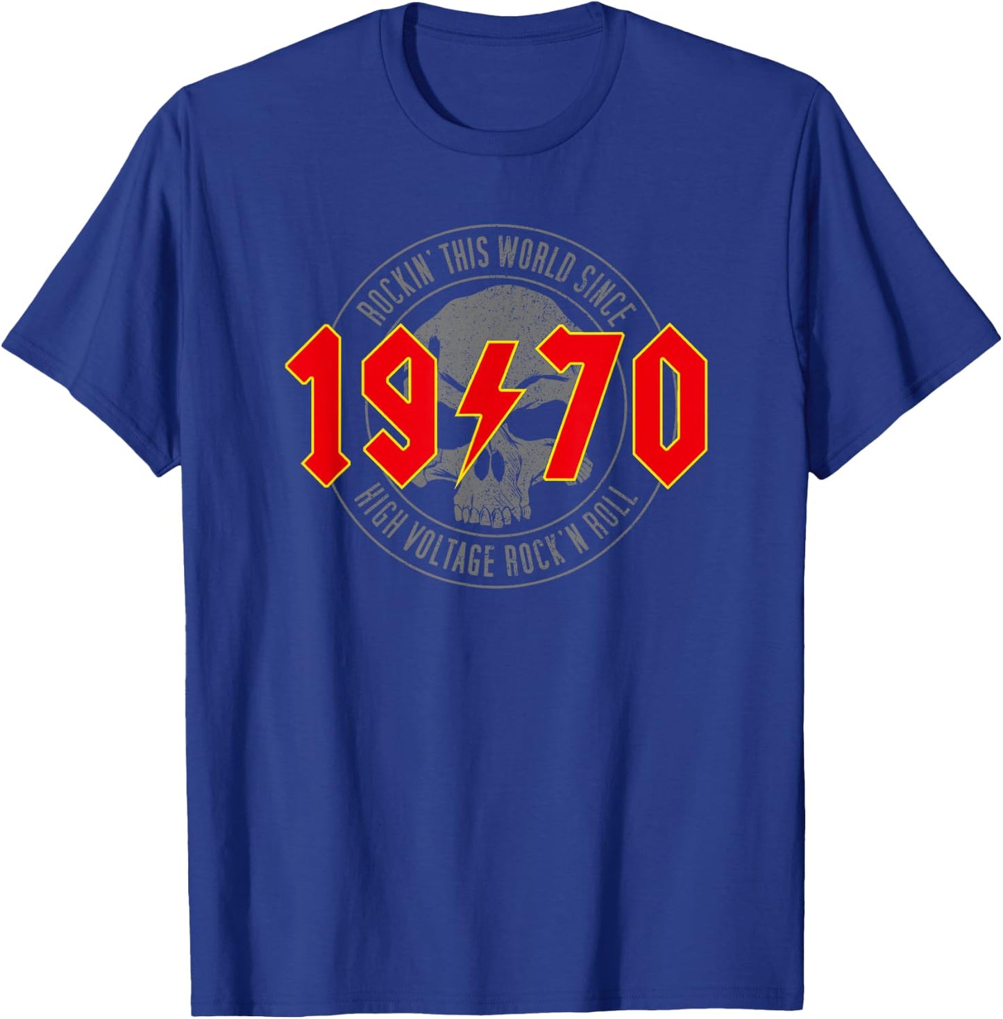1970 Jahrgang Geburtstag Rock and Roll Heavy Metal T-Shirt - T-Shirt | Royal