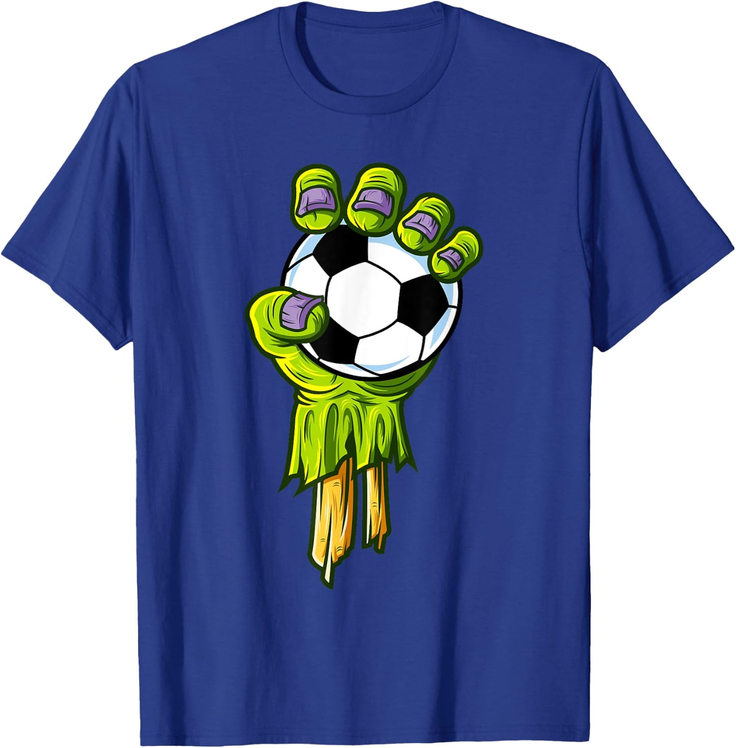 Zombie Hands Soccer Funny Horror Scary Halloween Costume T-Shirt - T-Shirt | Royal