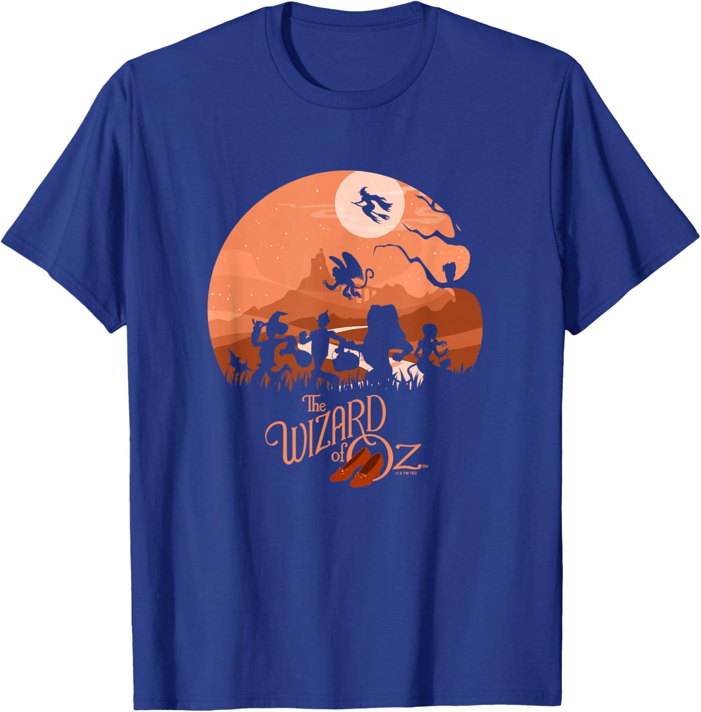 The Wizard Of Oz Halloween Main Cast Walking Silhouettes T-Shirt - T-Shirt | Royal