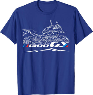 Moto Animals R1300GS Adventure Riders Motorcycle T Shirt Black S Classic Short Sleeve T Shirt Fashion T-Shirt - T-Shirt | Royal