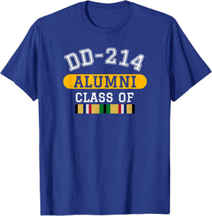 DD-214 Alumni Class of Desert Storm Veteran Pride T-Shirt - T-Shirt | Royal