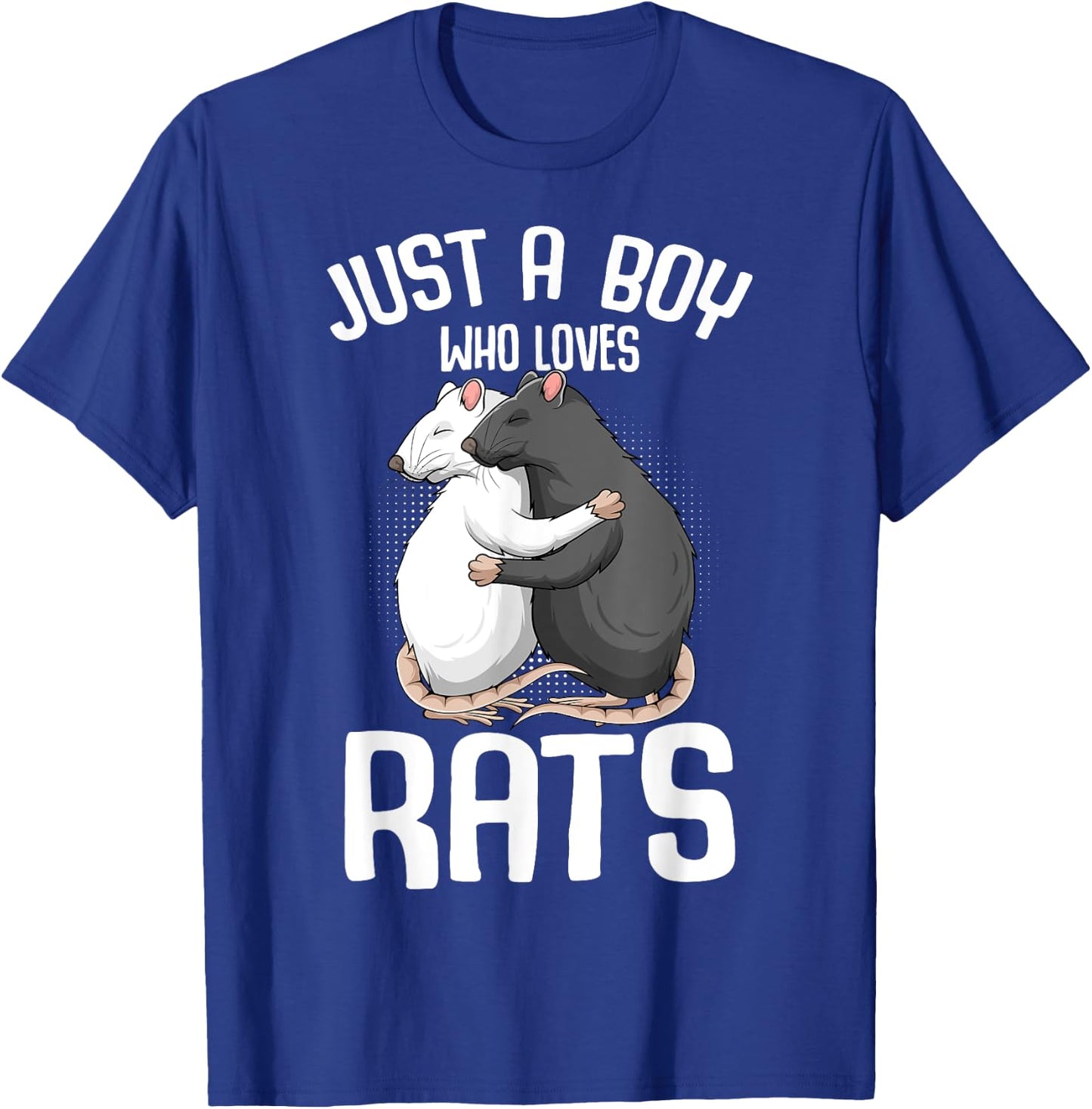 Just A Boy Who Loves Rats Kids Boys Rat Lover T-Shirt - T-Shirt | Royal