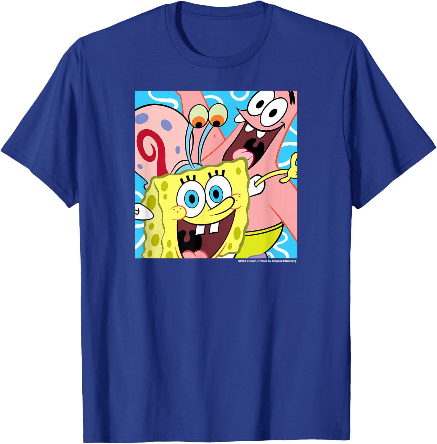 Spongebob Squarepants - Patrick Star and Gary the Snail T-Shirt - T-Shirt | Royal