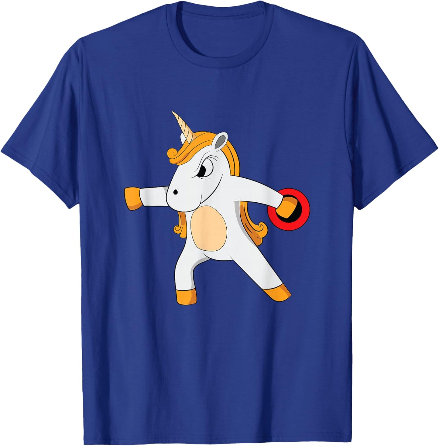 Discus Unicorn Women Track And Field Thrower T-Shirt - T-Shirt | Royal