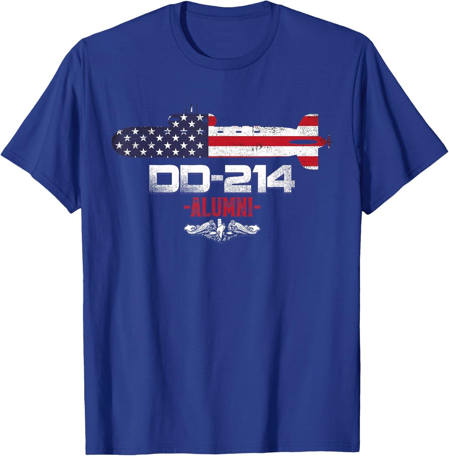 Submarine Veteran Military DD-214 Submarines Service Alumni T-Shirt - T-Shirt | Royal