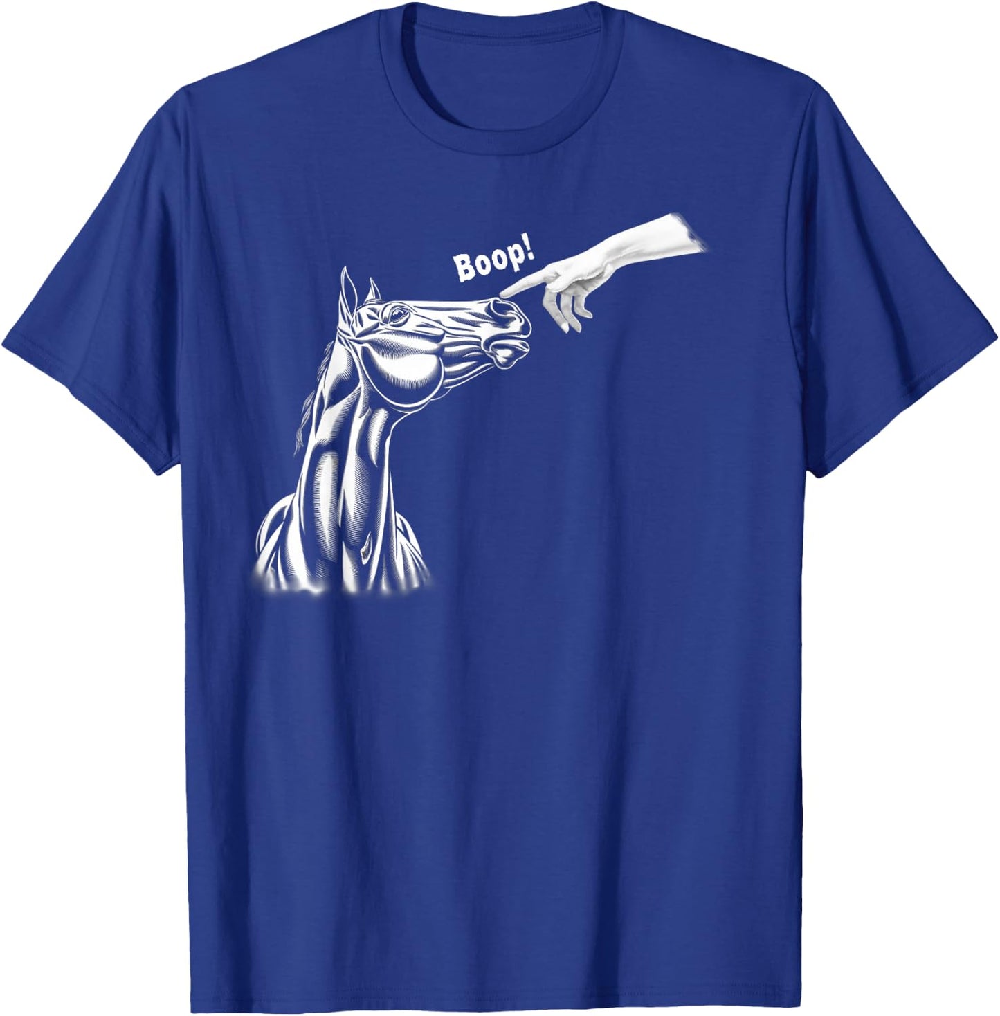 Boop Horse Funny Horse T-Shirt - T-Shirt | Royal