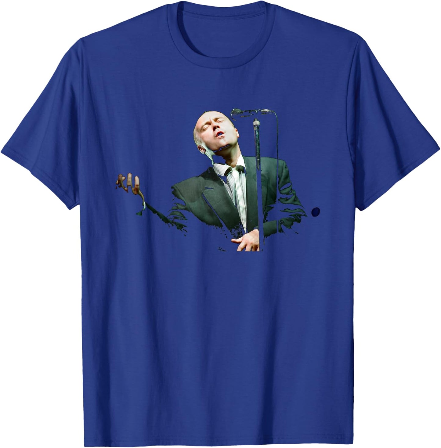 Singer Phil Collins of Genesis Live 1990 T-Shirt - T-Shirt | Royal