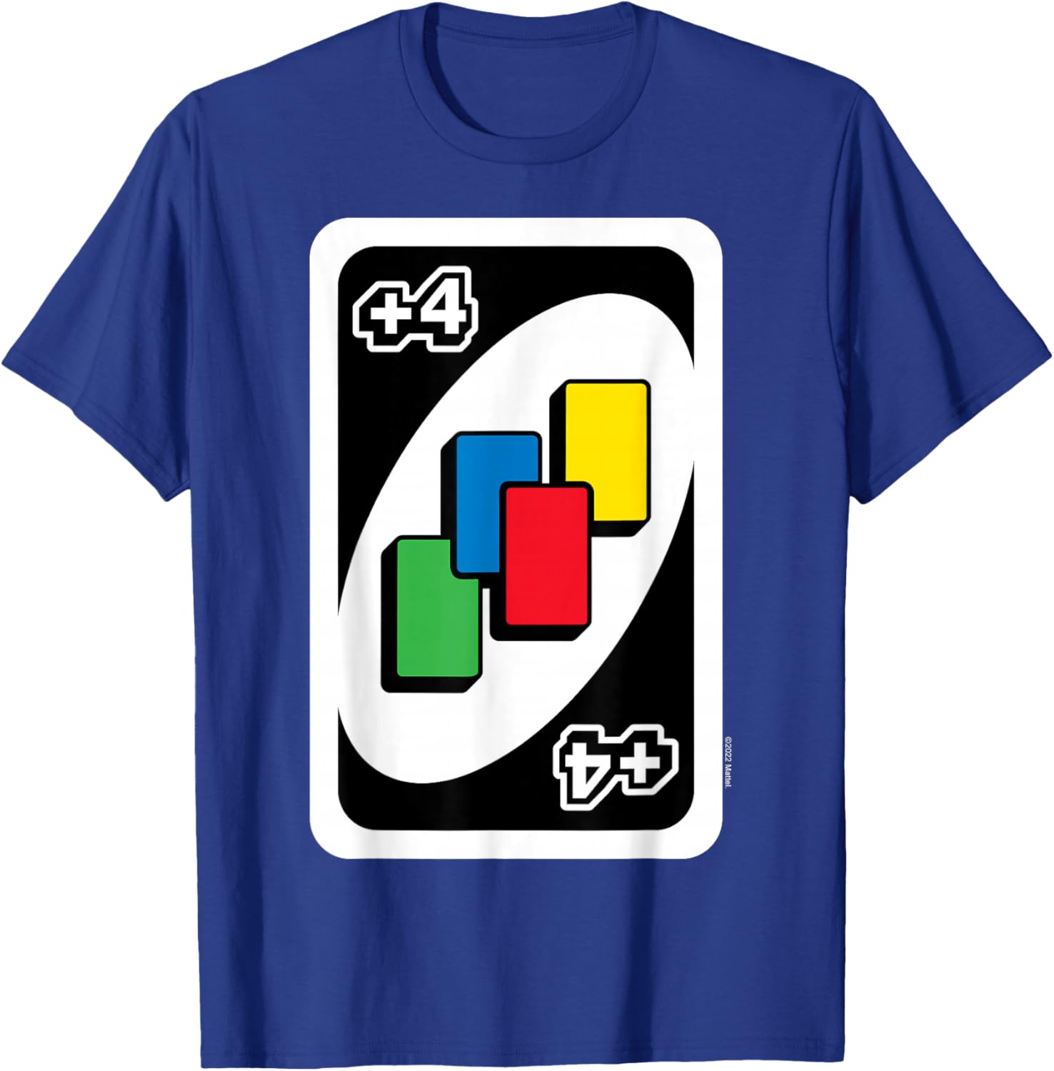 UNO Pull Four Cards , black T-Shirt - T-Shirt | Royal