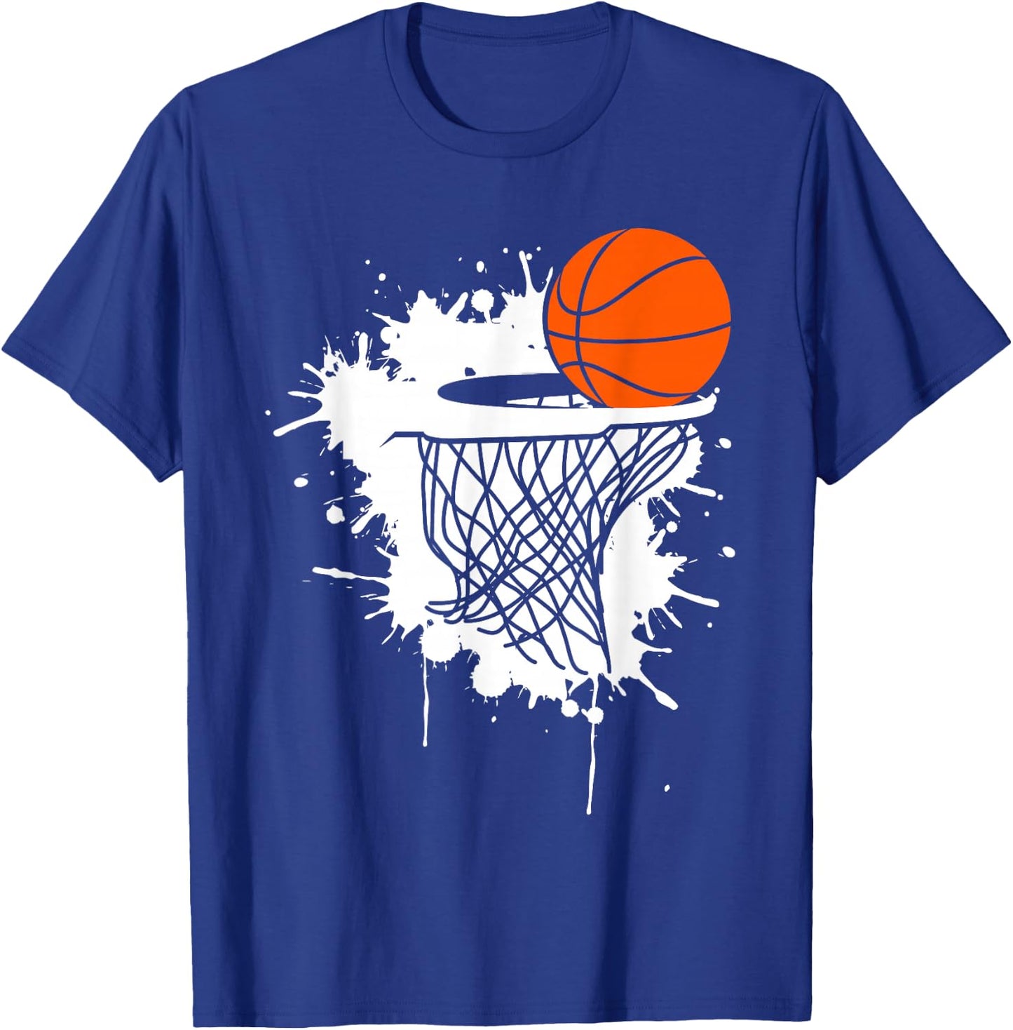 Basketball Children's Boys Korbleger Women's Dunking Dunk , black T-Shirt - T-Shirt | Royal