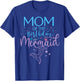 Mom Of The Birthday Mermaid Matching Family Party T-Shirt - T-Shirt | Royal