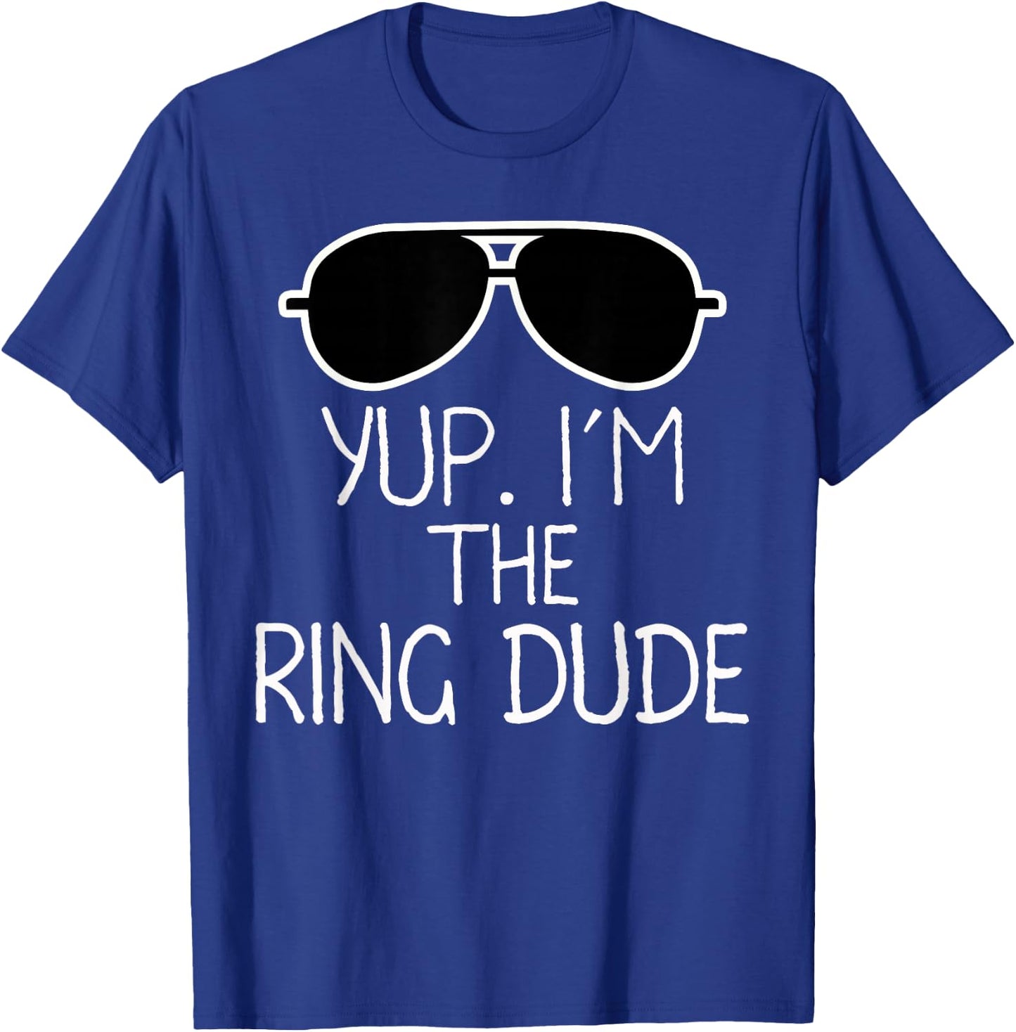 Kids Yup I'm The Ring Dude | Boys Wedding Bearer T-Shirt - T-Shirt | Royal