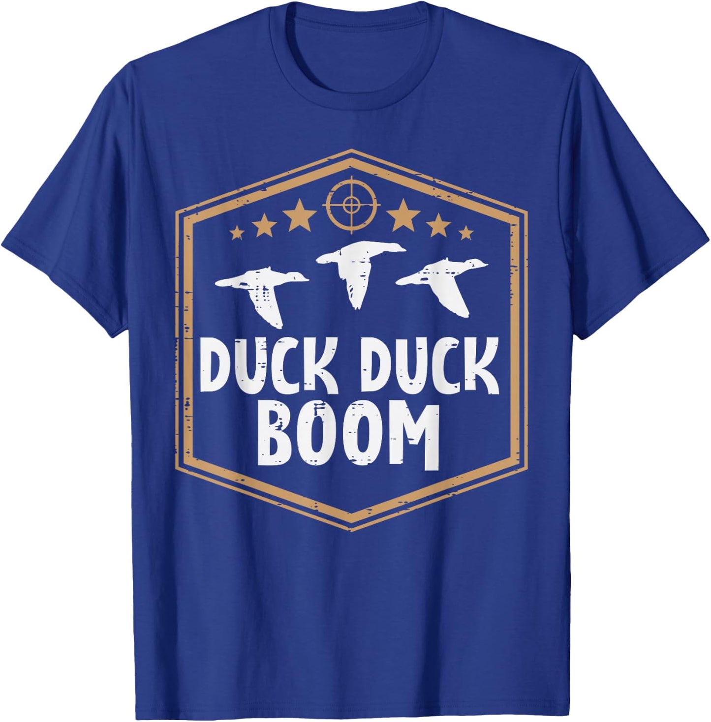Duck Boom Waterfowl Hunting Funny Hunter Men Women Kids T-Shirt - T-Shirt | Royal