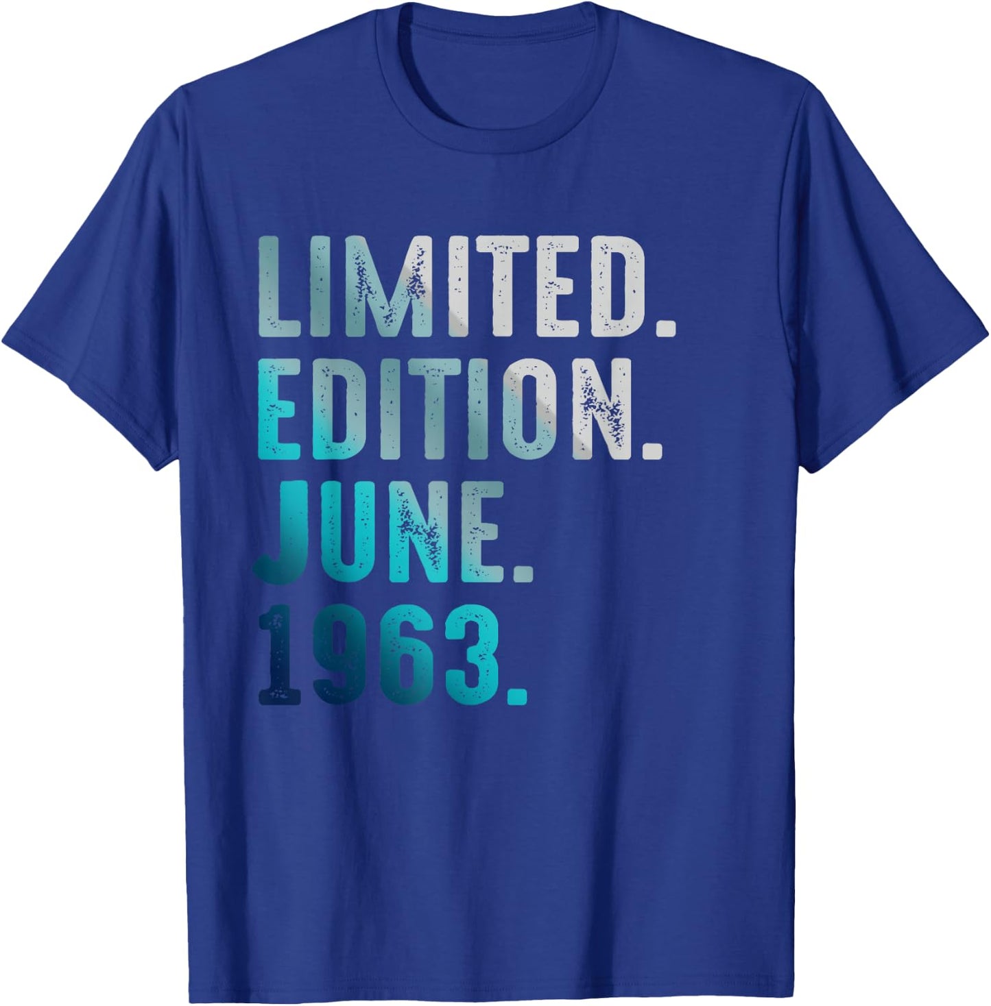 Édition limitée Juin 1963 Retro Vintage 1963 T-Shirt - T-Shirt | Royal