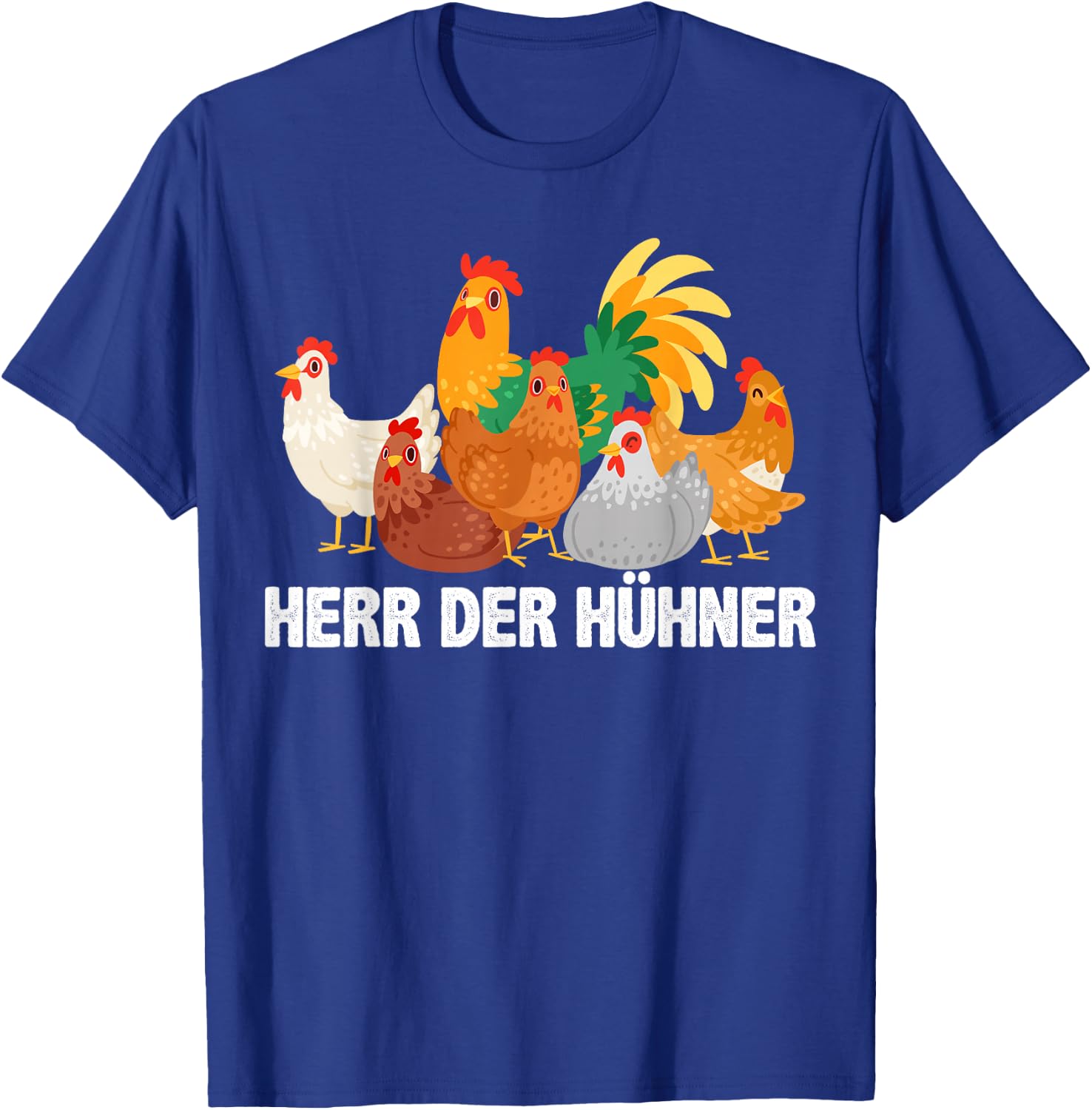 Mr The Chickens Hen Chick Chicken Farm Farmer Men's , black T-Shirt - T-Shirt | Royal