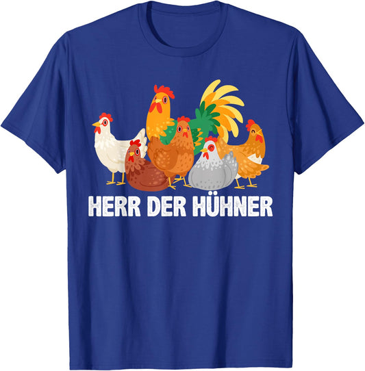Mr The Chickens Hen Chick Chicken Farm Farmer Men's , black T-Shirt - T-Shirt | Royal