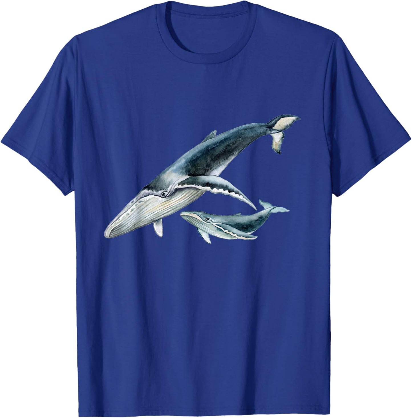 #snirt Blauwal mit Kalb Wal Buckelwal Baby Wal T-Shirt - T-Shirt | Royal
