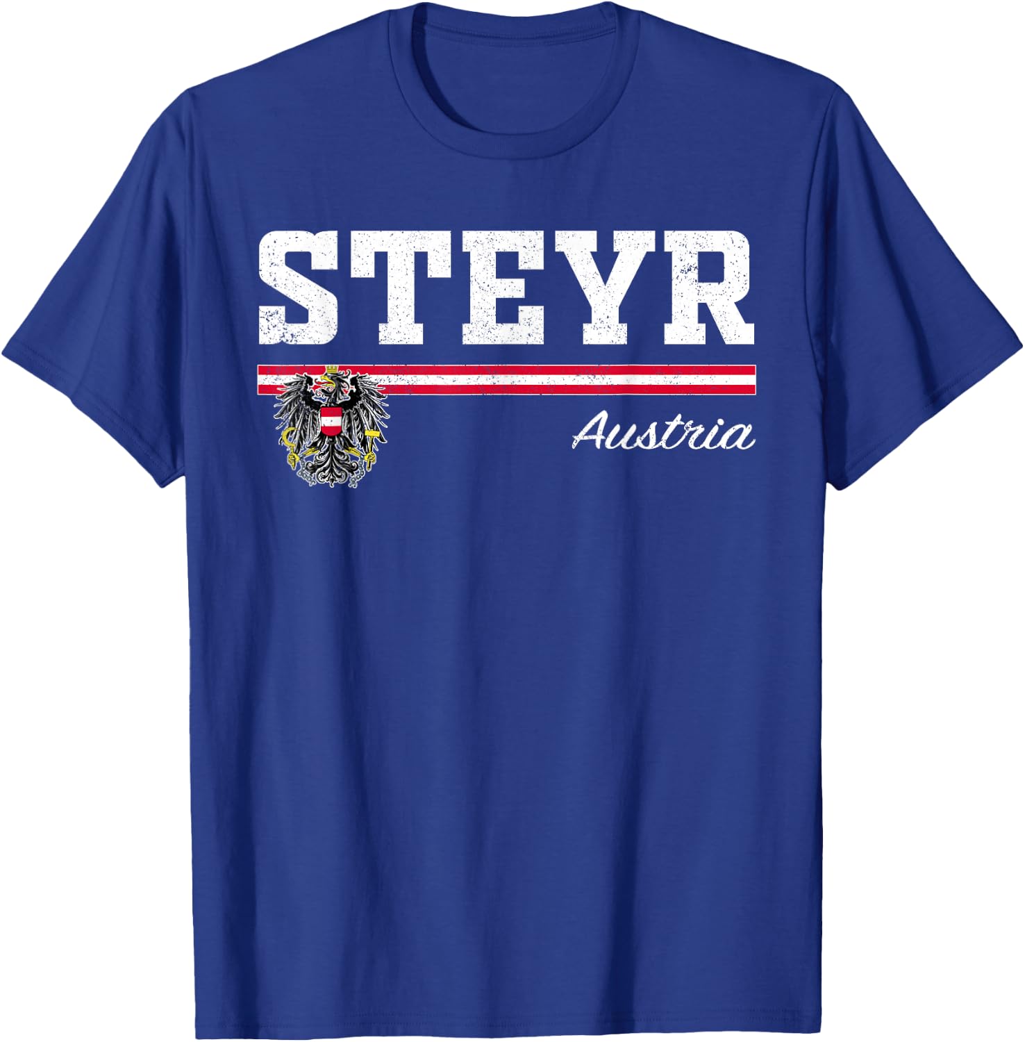 Steyr Austria / Austria , black T-Shirt - T-Shirt | Royal